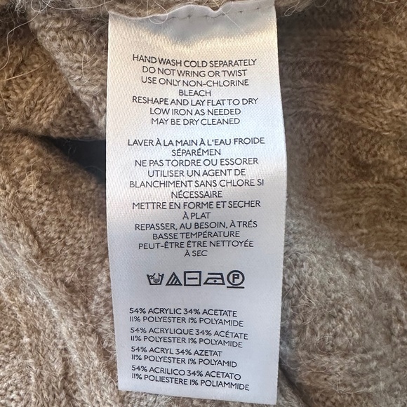 NWT - MAEVE Short-Sleeve Crystal Embellished Ruffled Cardigan Sweater - Size L - Picture 16 of 16